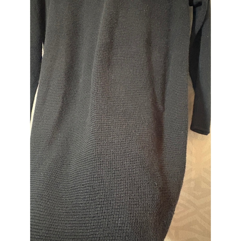 Michael Kors Black Tunic Sweater Dress Long Sleeve Round Neck Womens Large L - Picture 3 of 6